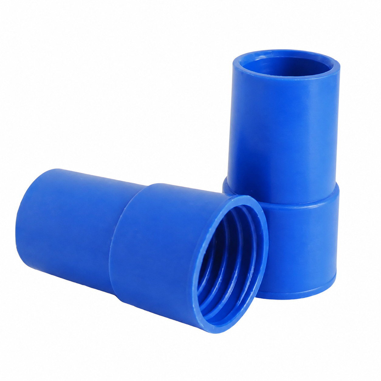 Bocal Donatti azul para conexão de mangueira de piscina