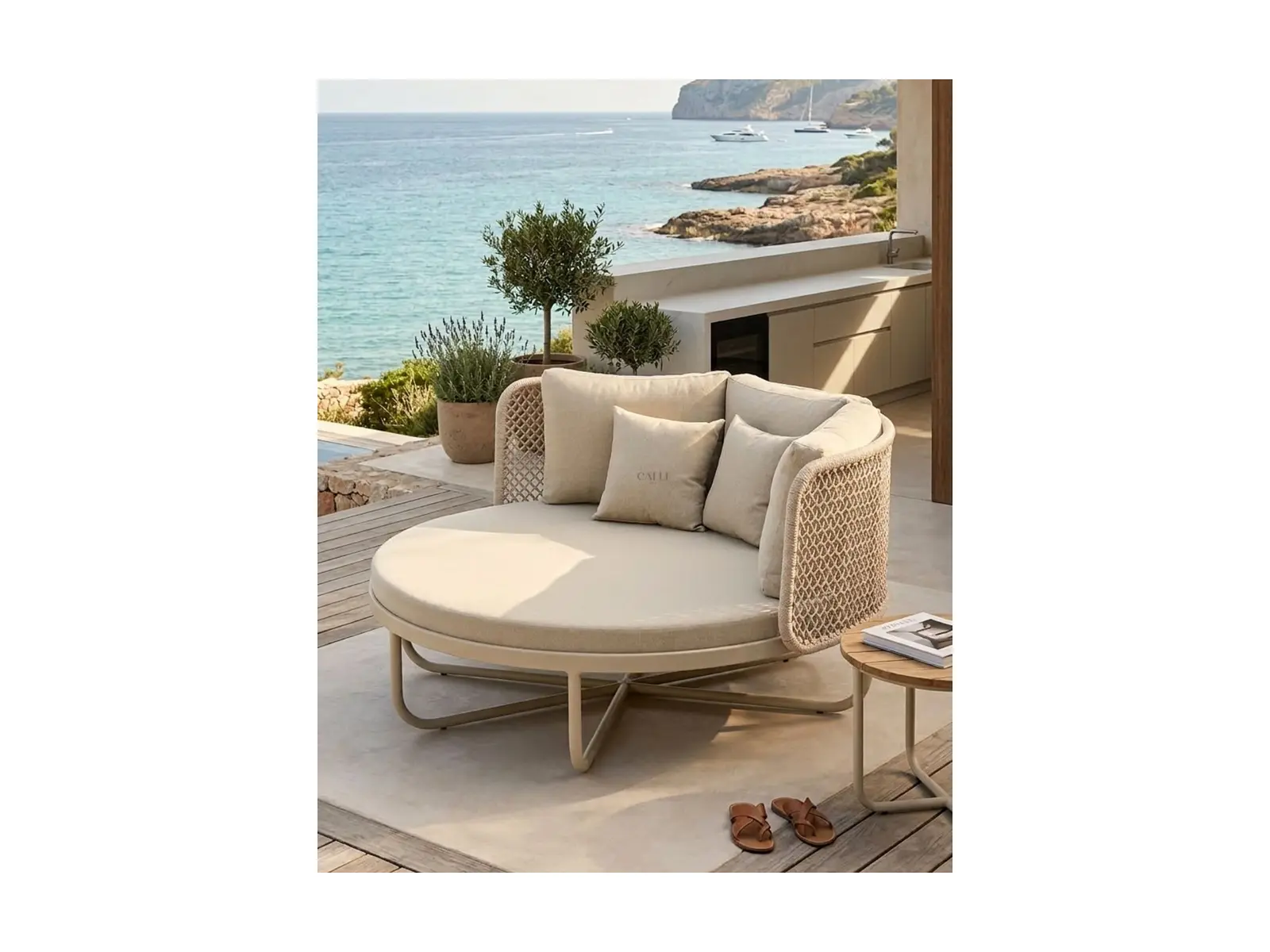 Chaise Quartzo da Calli Móveis para área externa