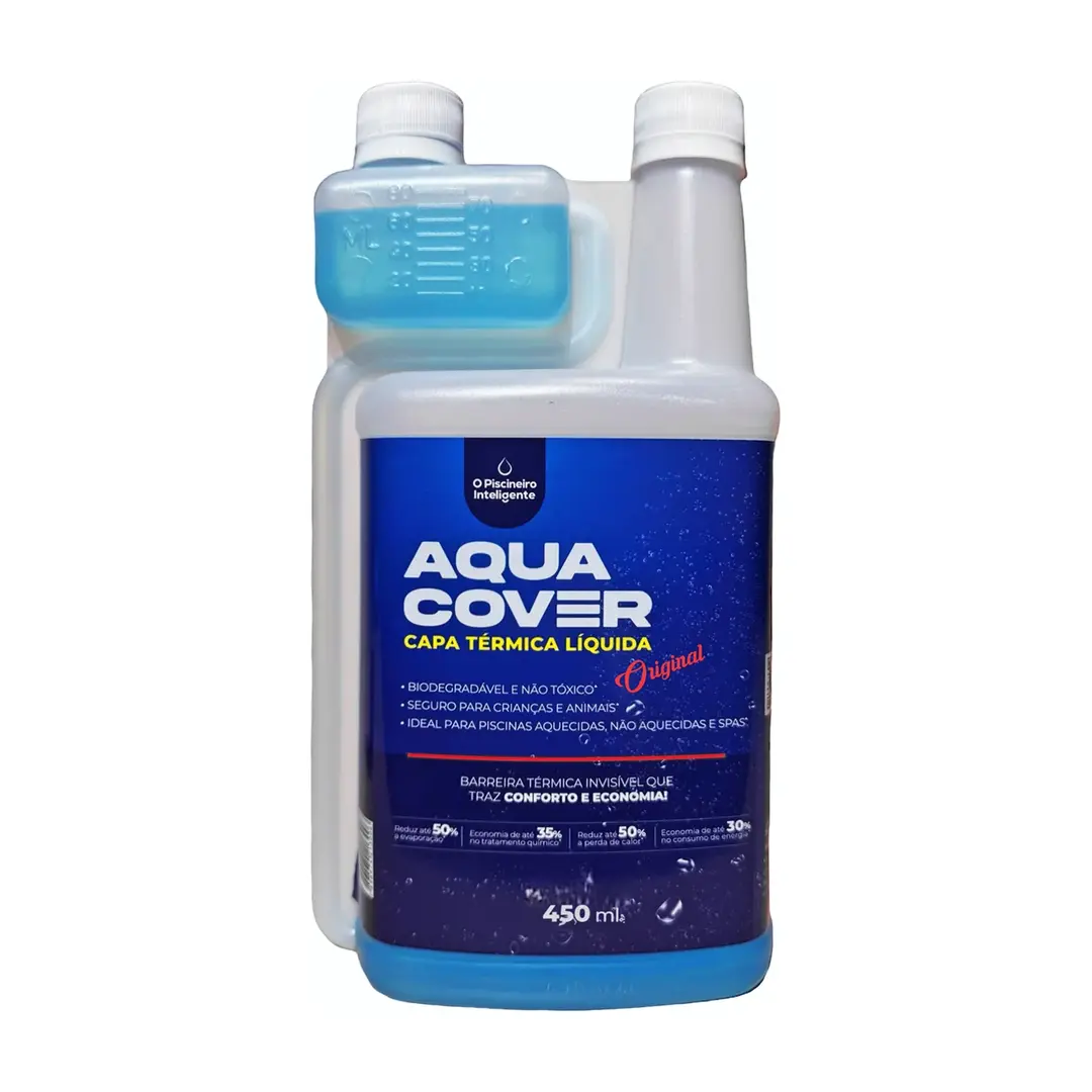 Embalagem AquaCover capa térmica líquida