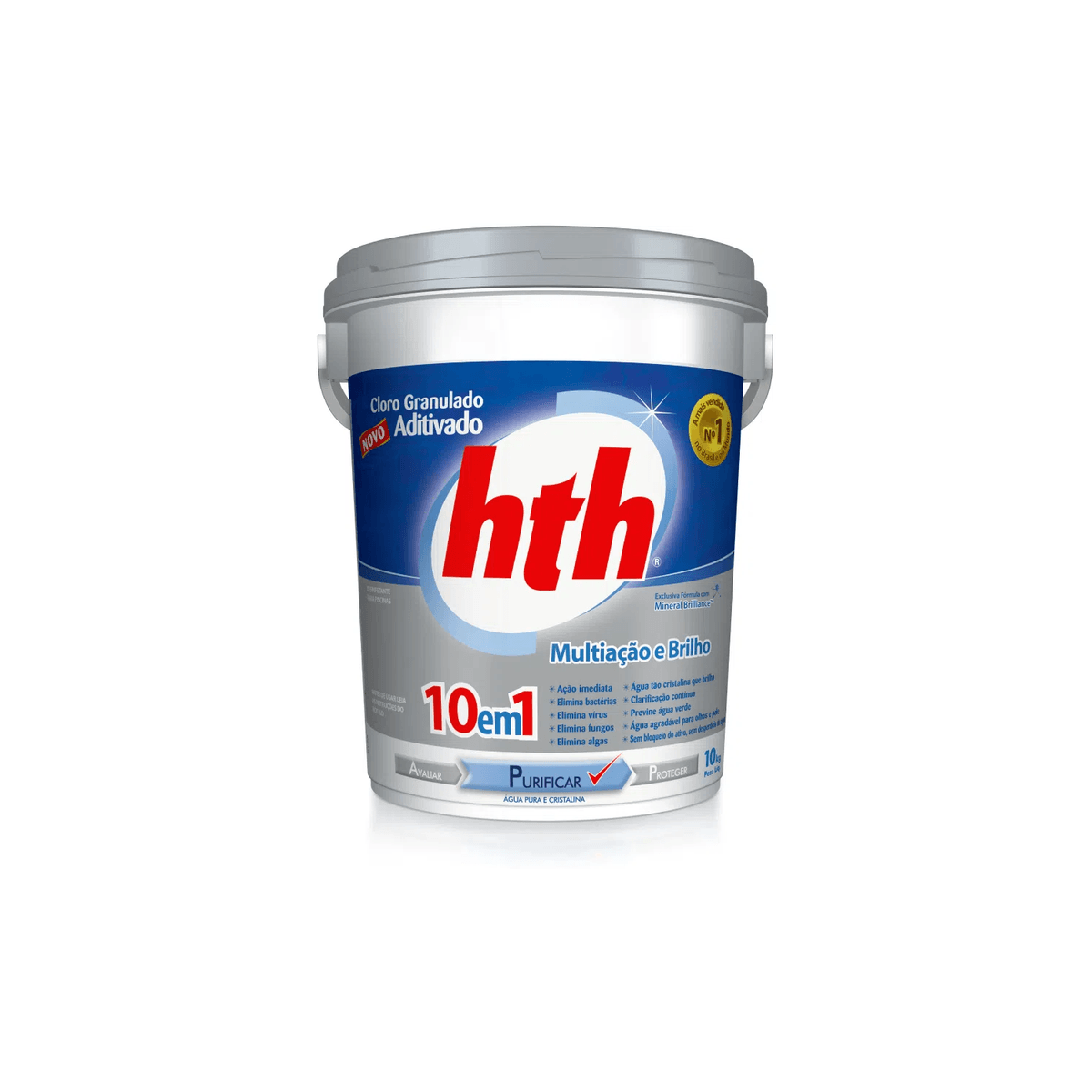 Balde HTH Cloro Granulado Aditivado 10 em 1